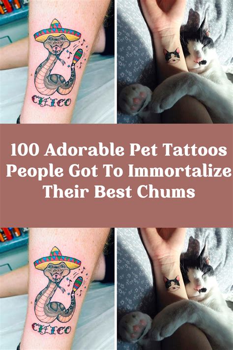100 Adorable Pet Tattoos People Got To Immortalize Their Best Chums