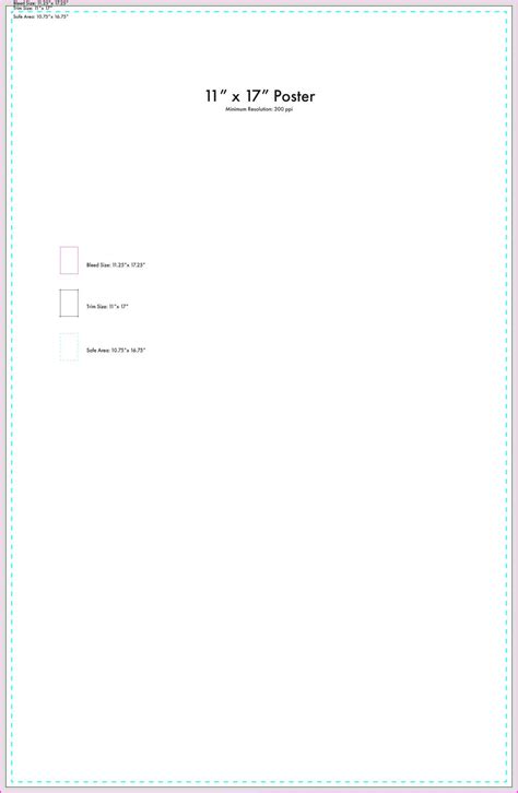 11 X 17 Poster Template U S Press