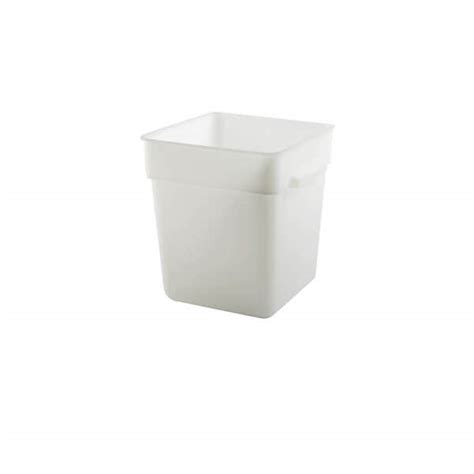 18 Quart Square White Food Storage Container Restaurant Equippers 18 Quart Square White Food Storage Container Restaurant Equippers