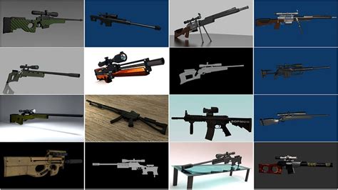 200 Modelos 3D Gratuitos De Arma