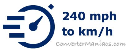Convert 240 kmh to mph Effortlessly!