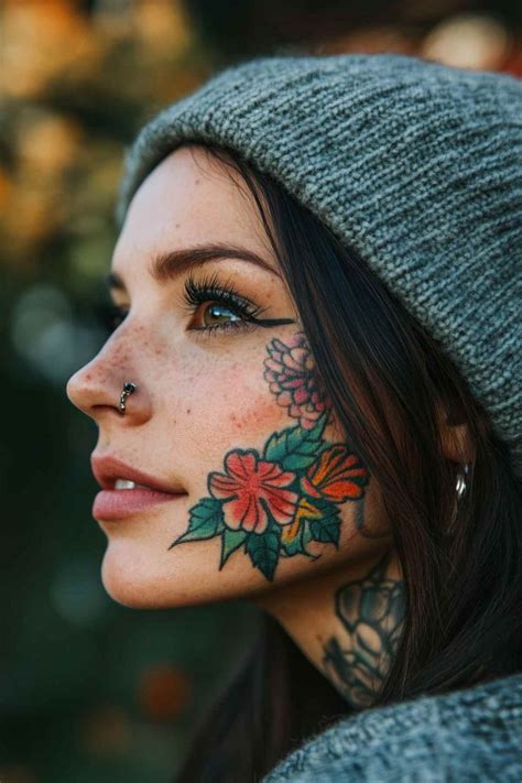 25 Sweet Side Face Tattoos Tattoodo