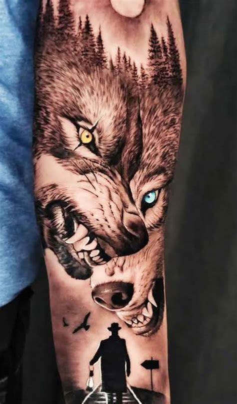 25 Wolf Forearm Tattoo Ideas For Men Women