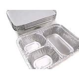 3 Compartment Takeout Foil Pan With Board Lid 210L Kitchendance