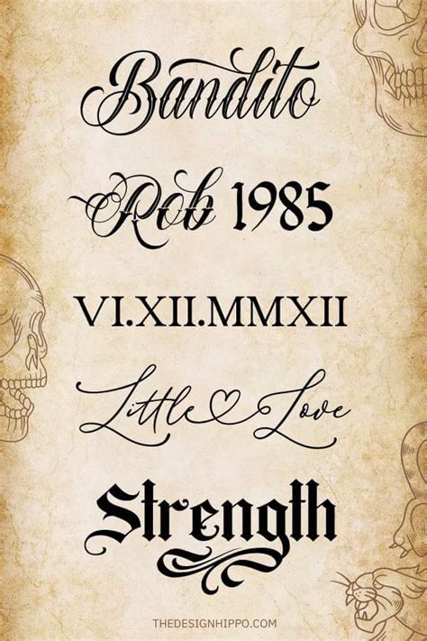 30 Best Tattoo Fonts Amp Lettering Design Shack