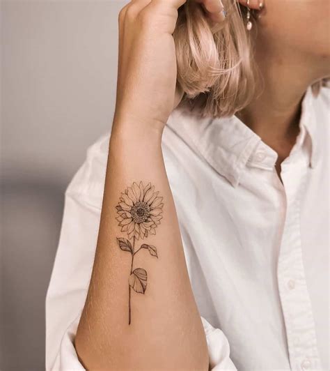30 Sunflower Tattoo Ideas And Their Meaning Be The Knockout