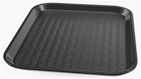 3D Plastic Fast Food Tray Black Model Turbosquid 1950860