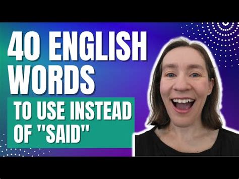 40 Alternative Words For Amp Quot Said Amp Quot Espresso English
