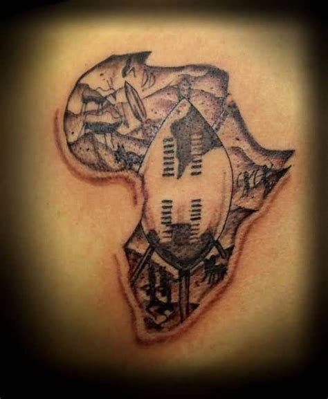 45 Another Best Tattoo Of African Map