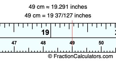 Convert 49 cm to Inches Instantly!