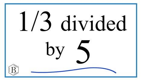 5 Divided By 3