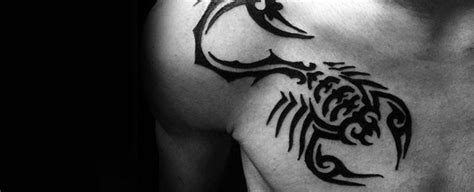 50 Cool Tribal Scorpion Tattoo Designs For Men