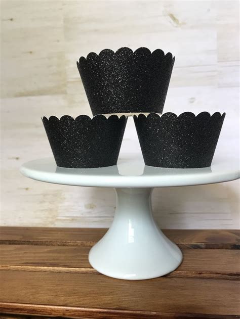 50 Pack Party Supplies Patikil Black Cupcake Wrappers 50 Pack Cloud Design Baking Cup Decorations Silver Cupcake Liners