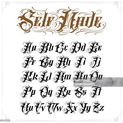 508 Tattoo Lettering Alphabet Stock Photos High Res Pictures And Images Getty Images