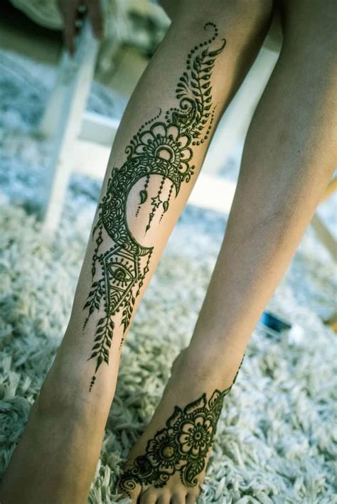 55 Henna Tattoo Designs In Legs Top Concept