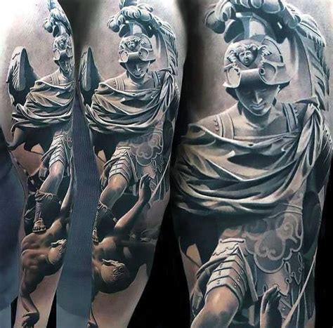 60 Classic Roman Statue Tattoo Designs For Men