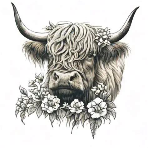870 Highland Cow Tattoo Ideas Blackink Ai