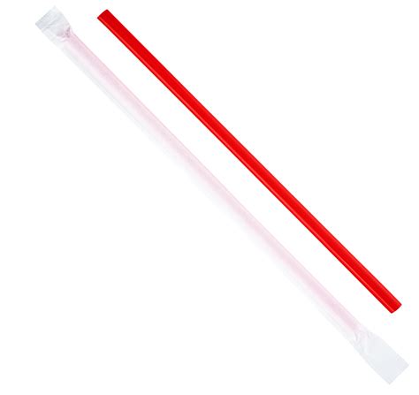 9 Paper Wrapped Giant Straws Red 5 Packs Of 500 2500 Case Kevidko
