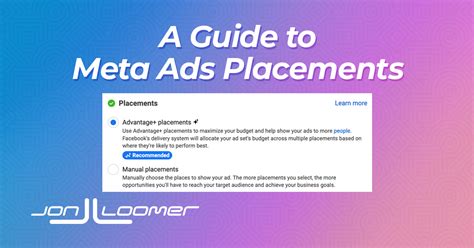 A Guide To Meta Ads Placements Jon Loomer Digital