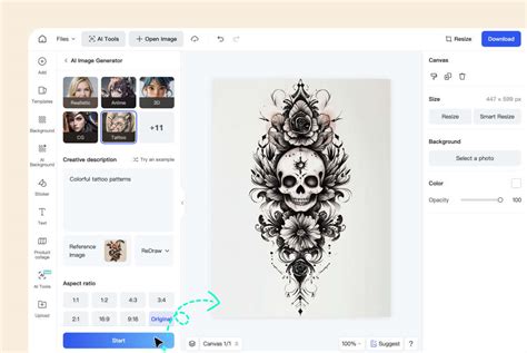 Ai Tattoo Generator Free Online Create A Tattoo With Ai Insmind