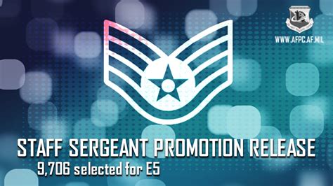 Air Force Releases Staff Sergeant 22E5 Promotion Cycle Statistics