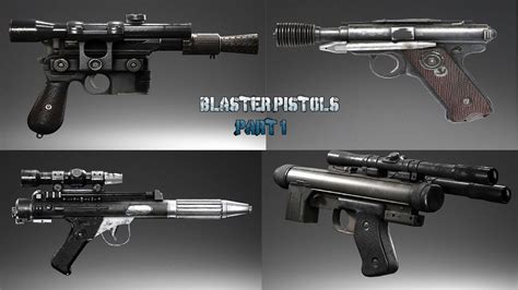 All Blaster Pistols Types Variants Amp Models In Star Wars Canon Pt 1