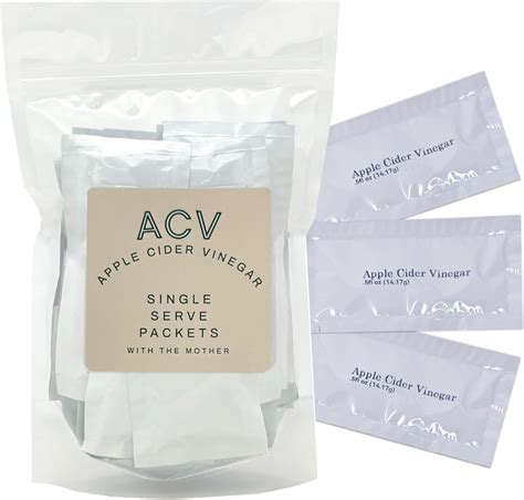 Amazon Com Apple Cider Vinegar Packets Acv Individual Packets