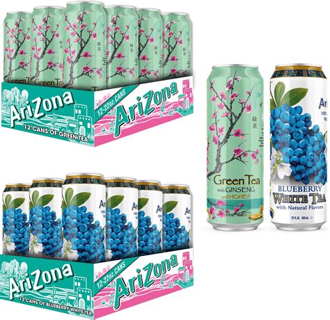 Amazon Com Arizona Iced Tea Variety Bundle 22Oz Big Cans 12 Cans Per