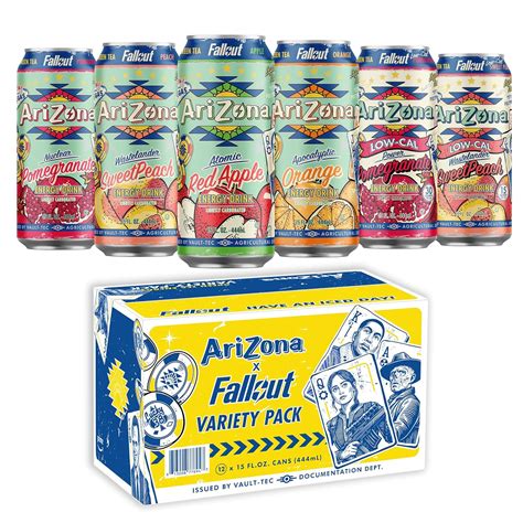 Amazon Com Arizona X Fallout Green Tea Energy Drink 12Pk 22 Fl Oz