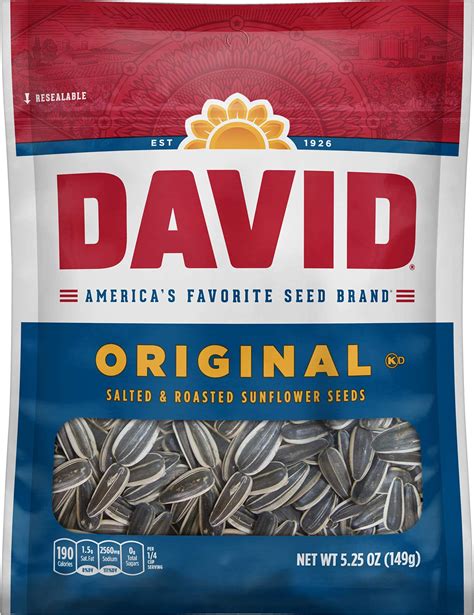 Amazon Com David Sunflower Seeds Roasted Salted Ranch 5 25Oz Bag Pack Of 2 Edible Sunflower Seeds Grocery Gourmet Food