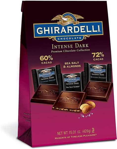 Amazon Com Ghirardelli Chocolate Intense Dark Chocolate Variety Bag 15