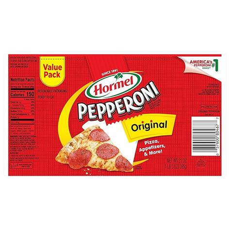 Amazon Com Hormel Original Sliced Pepperoni Value Pack 21 Oz