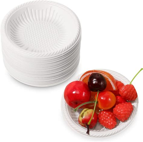 Amazon Com Irenare 50 Pack Small Paper Plates 4 Inch Dessert Paper Plates Heavy Duty White Disposable Uncoated Round Cake Appetizer Dinner Tableware For Valentine S Day Birthday Holiday Wedding Party Supplies Health