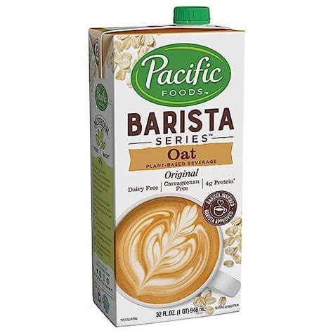 Amazon Com Pacific Foods Barista Series Original Oat Milk Plant Based Milk 32 Oz Carton Everything Else