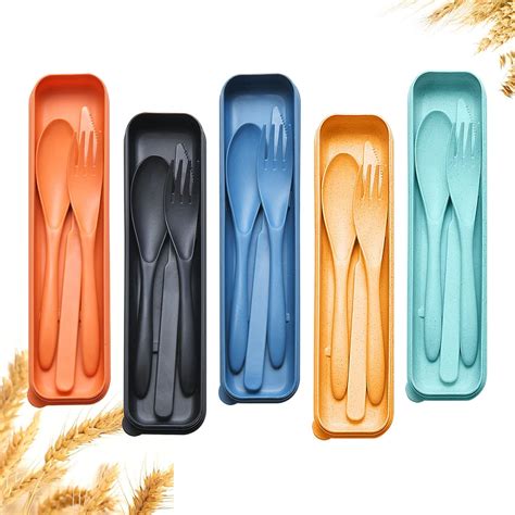Amazon Com Reusable Utensils Set With Case Eco Friendly Bpa Free