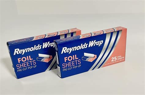 Amazon Com Reynolds Wrappers Pop Up Foil Sheets 2 Pack No Cutting