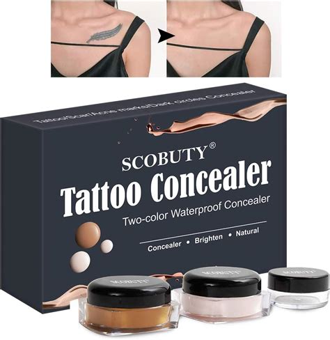 Amazon Com Tattoo Cover Up Makeup Waterproof Tattoo Concealer Scar