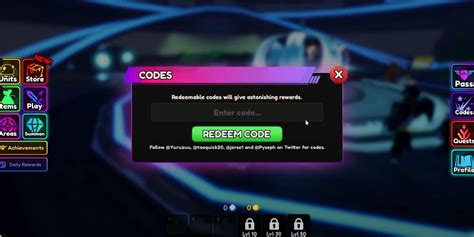 Anime Vanguards Codes