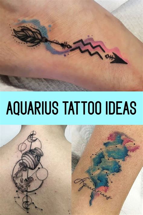 Aquarius Horoscope Name Tattoo Designs Tattoos With Names