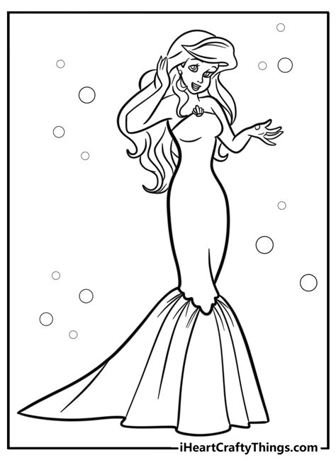 Ariel Pictures To Color