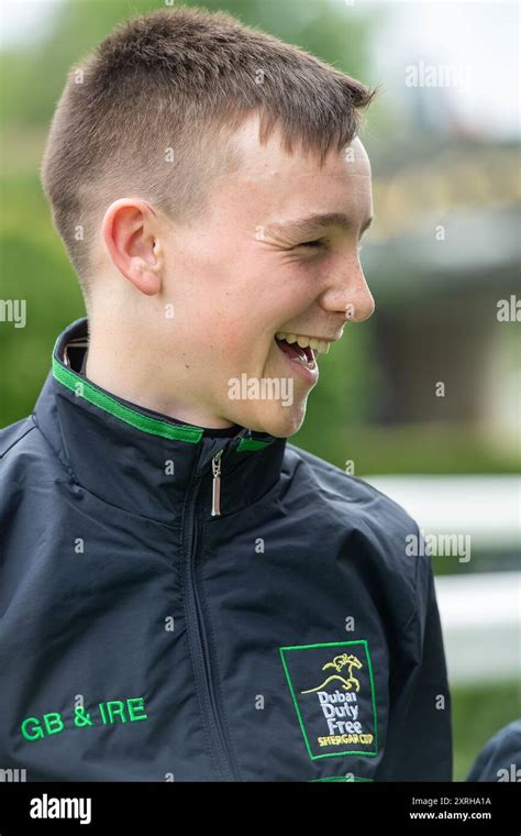 Ascot Uk 10Th August 2024 Jockey Billy Loughnane Before Racing At