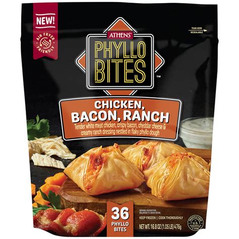 Athens Chicken Bacon Ranch Phyllo Bites 18 Count 8 4 Oz The Fresh Grocer