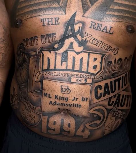 Atlanta Stomach Tattoo Mens Stomach Tattoo Stomach Tattoos Side