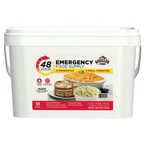 Augason Farms Long Term Survival Storage 48 Hour 4 Person Emergency Food Supply 95 Oz Walmart Com
