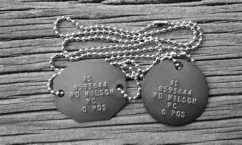 Australian Dog Tags Army
