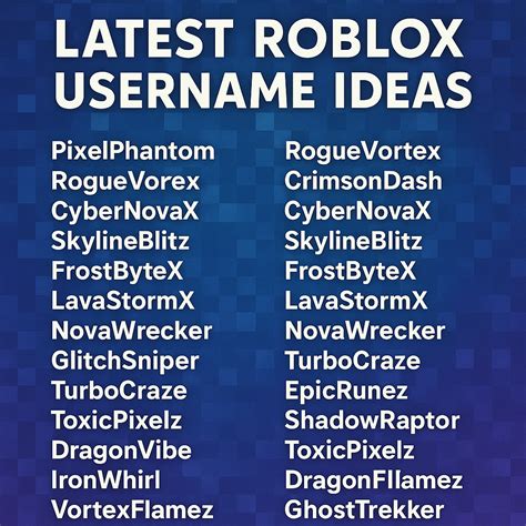 Awesome Names For Roblox