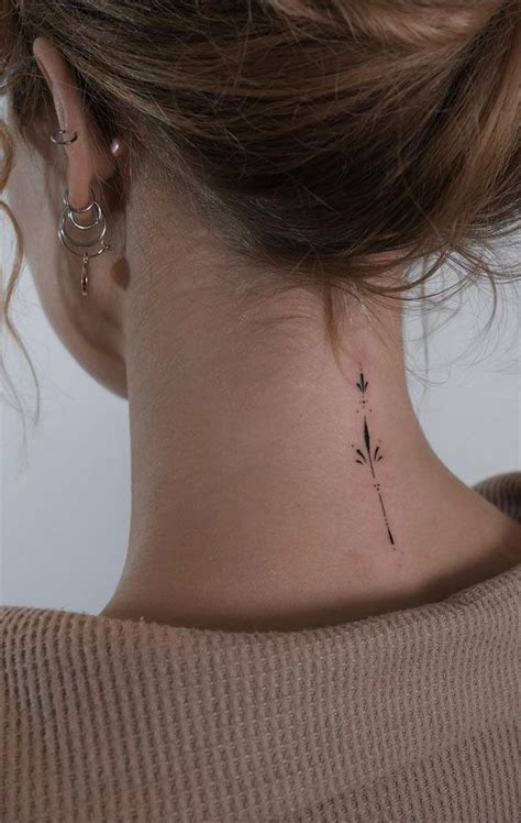 Back Of Neck Tattoos For Minimalist Women