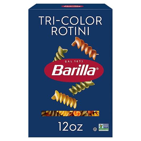 Barilla Tri Color Rotini Pasta 12 Oz Randalls