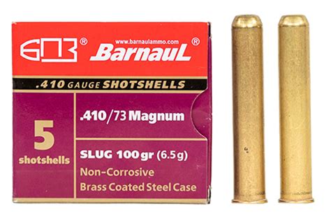 Barnaul Ammo 410 With Brass Coated Case
