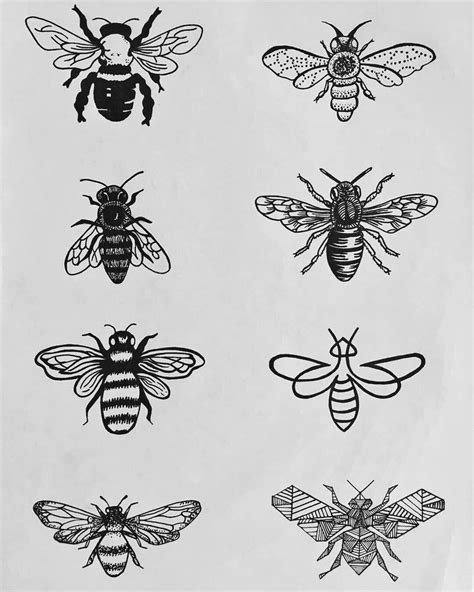 Bee Tattoo Design Drawing Design Talk